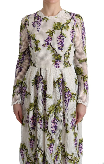 Wisteria Maxikleid mit langen Ärmeln und Blumenmuster - Image 2