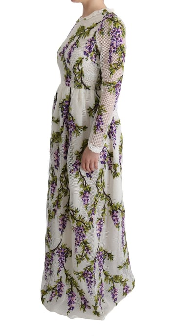 Wisteria Maxikleid mit langen Ärmeln und Blumenmuster - Image 3