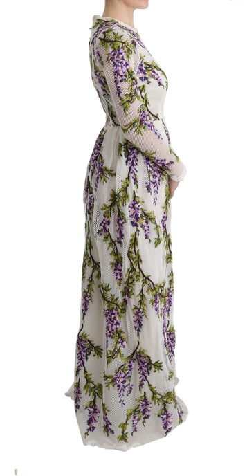 Wisteria Maxikleid mit langen Ärmeln und Blumenmuster - Image 5