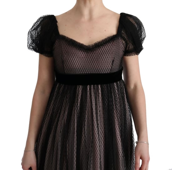 Tüll-Maxikleid mit Samt-Taille - Image 6