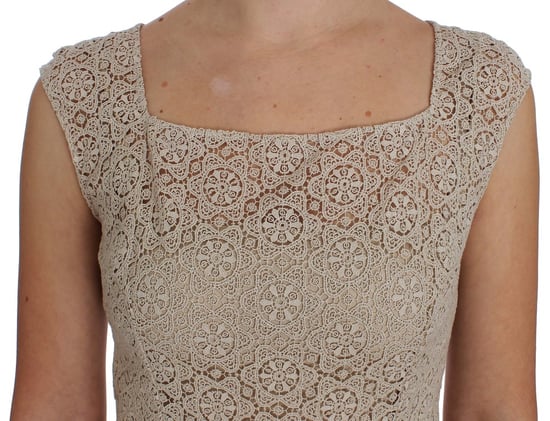 Spitzen-Maxikleid Beigenoc10101 - Image 5