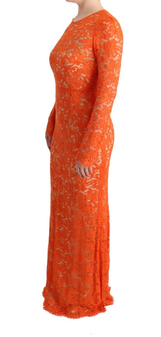 Spitzen-Maxi-Kleid mit langen Ärmeln - Image 2