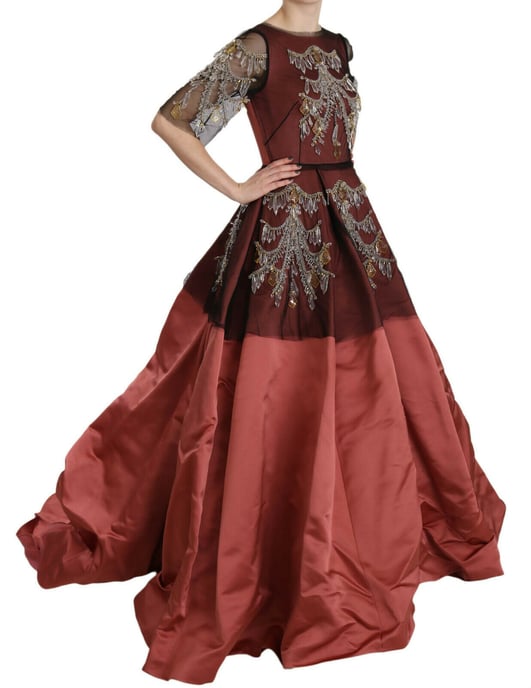 Verzierte A-Linie Kleid - Image 2