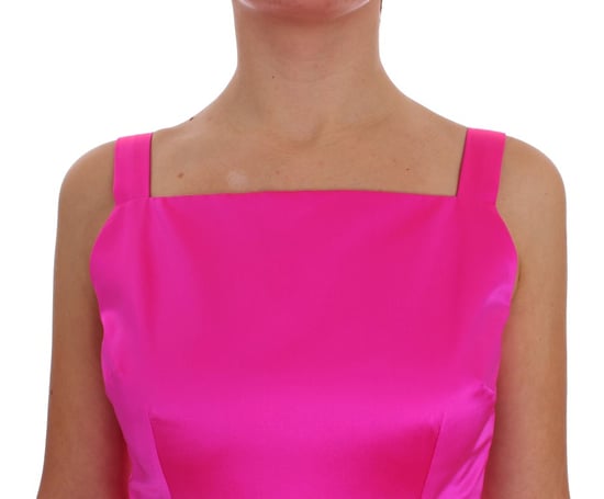 Dolce Gabbana Fuchsia Seiden-Maxi-Kleid - Image 5