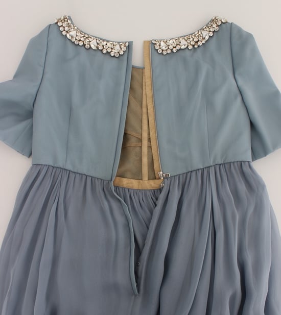 Dolce Gabbana Abendkleid mit Perlenbesatz am Ausschnitt - Image 6