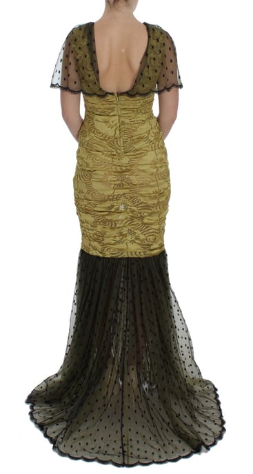 Dolce Gabbana Meerjungfrau Kleid mit kurzen Ärmeln - Image 3