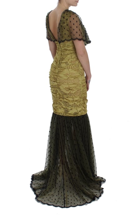 Dolce Gabbana Meerjungfrau Kleid mit kurzen Ärmeln - Image 4