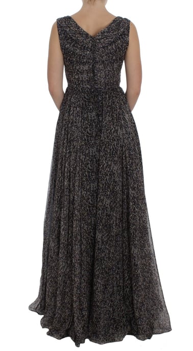 Dolce Gabbana Maxikleid Ärmellos Blumendruck - Image 3