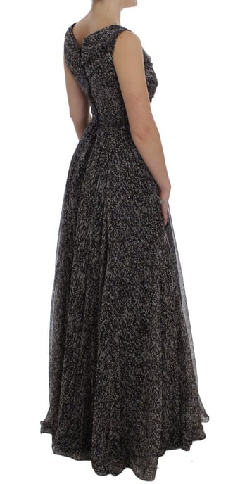 Dolce Gabbana Maxikleid Ärmellos Blumendruck - Image 4