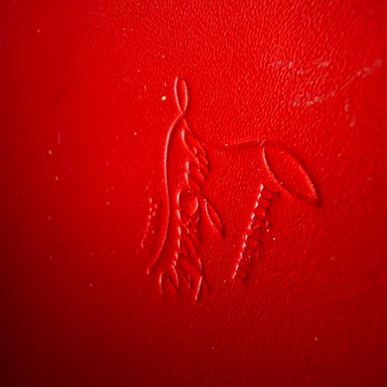 Christian Louboutin Panettone Loubitag Geldbörse aus schwarzem Leder - Image 5