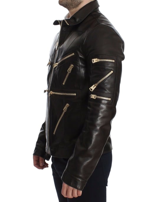 Lederjacke mit Multizip-Details - Image 3