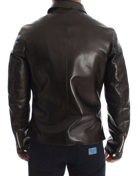 Lederjacke mit Multizip-Details - Image 4