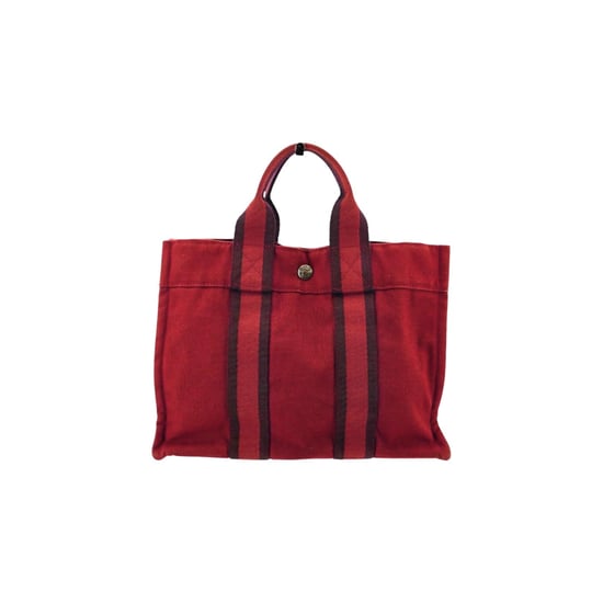 Hermes Vintage Stoff-Einkaufstasche Fourre-Tout - Image 1