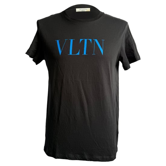 Valentino VLTN Logo T-Shirt aus schwarzer Baumwolle - Image 1