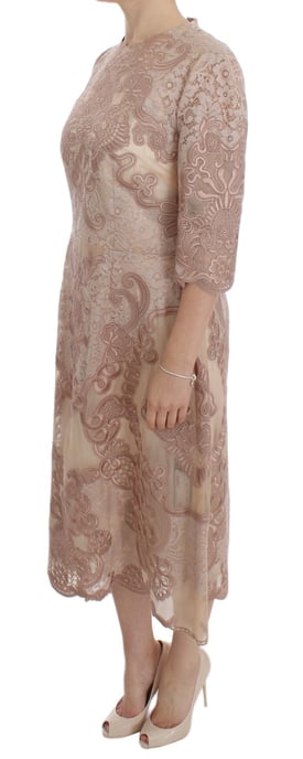 Spitzen-Midi-Kleid mit 3/4-Ärmeln - Image 2
