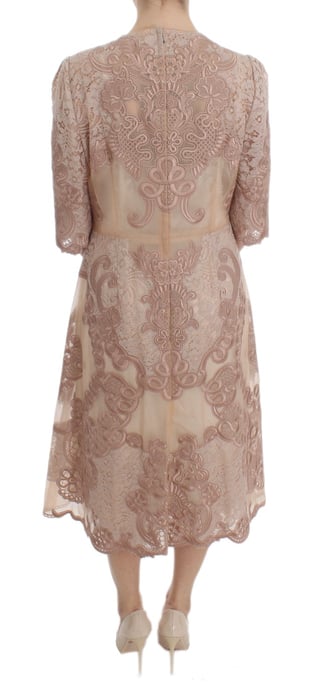 Spitzen-Midi-Kleid mit 3/4-Ärmeln - Image 3