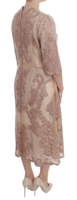 Spitzen-Midi-Kleid mit 3/4-Ärmeln - Image 4