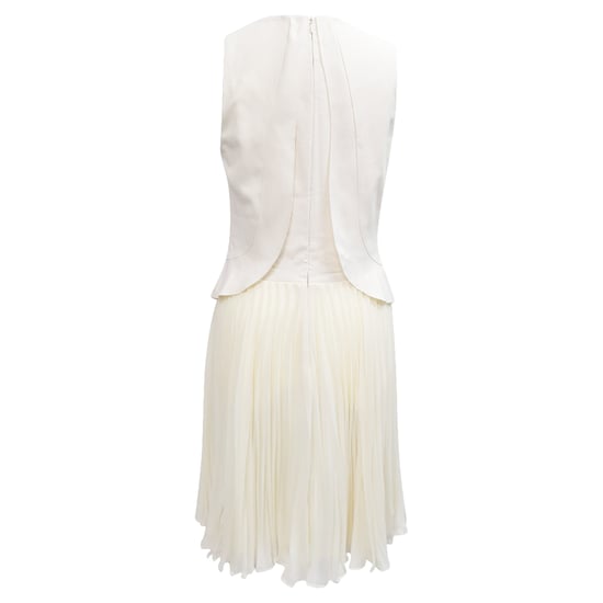 Philosophy von Lorenzo Serafini Plissiertes Rüschendes Midikleid aus cremiger Rayon - Image 3