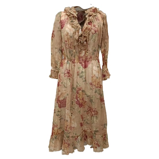 Zimmermann Floral-Print Midi-Kleid aus mehrfarbigem Baumwollstoff - Image 1