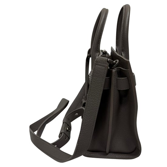 Saint Laurent Sac De Jour Nano Tasche aus grauem Leder - Image 3