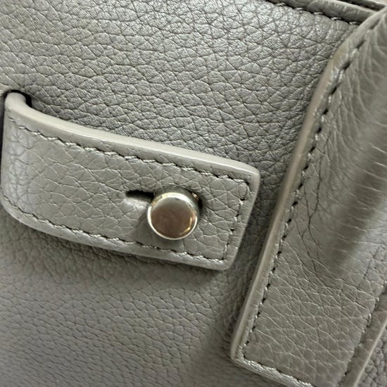 Saint Laurent Sac De Jour Nano Tasche aus grauem Leder - Image 4