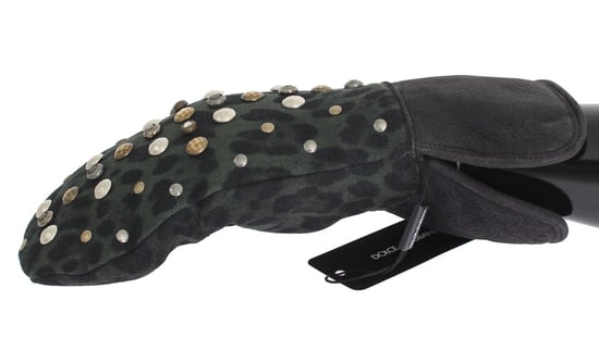 Leopardenmuster Nietenhandschuhe - Image 2
