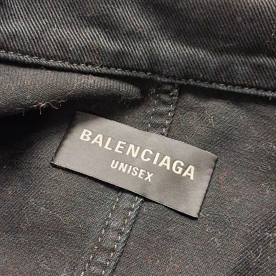 Balenciaga Gewaschene Dekonstruierte Jeansjacke aus schwarzer Baumwolle - Image 5