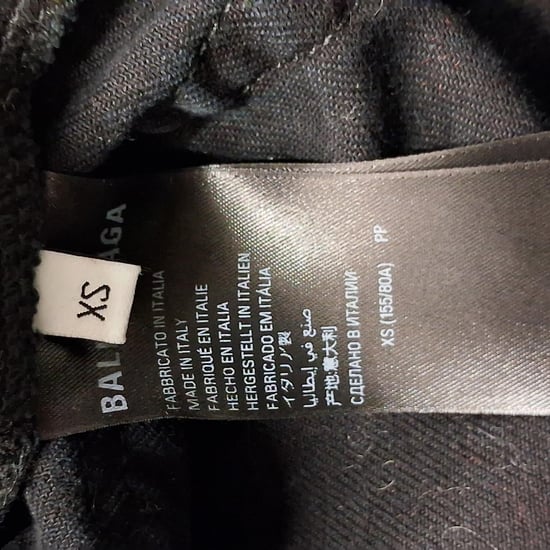 Balenciaga Gewaschene Dekonstruierte Jeansjacke aus schwarzer Baumwolle - Image 6