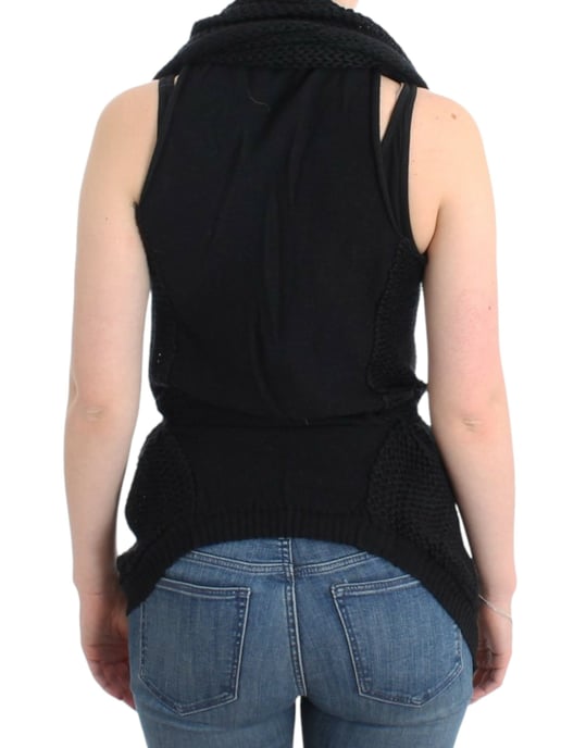 Strick-Cardigan-Weste mit Kordelzug-Taille - Image 3
