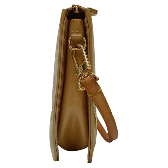 Louis Vuitton Lexington Monogram Pochette Tasche aus beigem Lackleder - Image 2