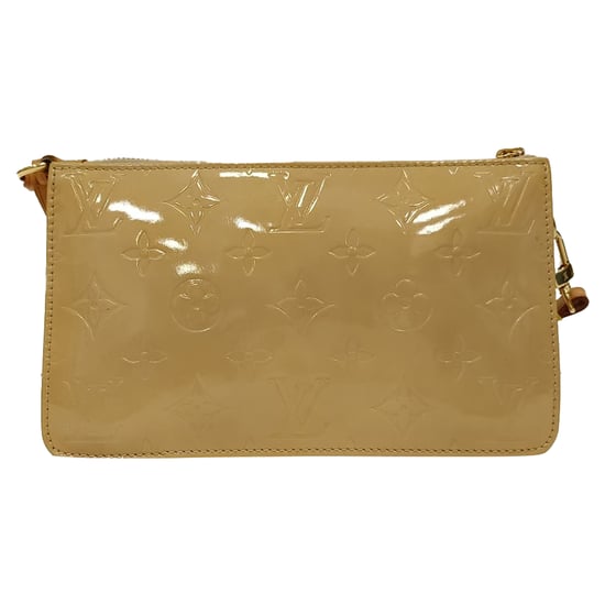 Louis Vuitton Lexington Monogram Pochette Tasche aus beigem Lackleder - Image 3
