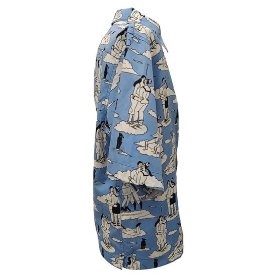 Prada Double Match Bedrucktes Hemd aus Multicolor Baumwolle - Image 2