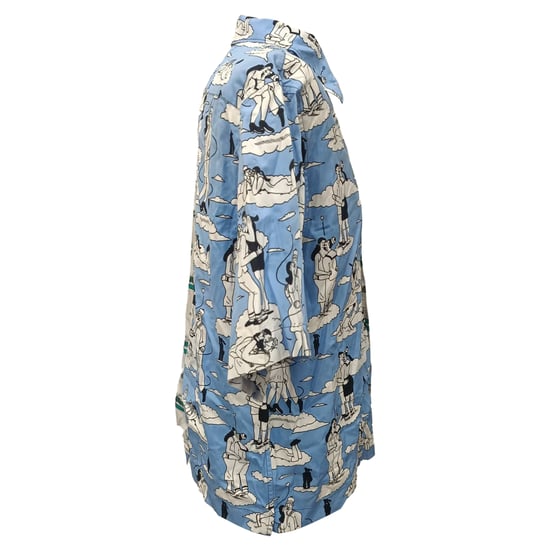 Prada Double Match Bedrucktes Hemd aus Multicolor Baumwolle - Image 4