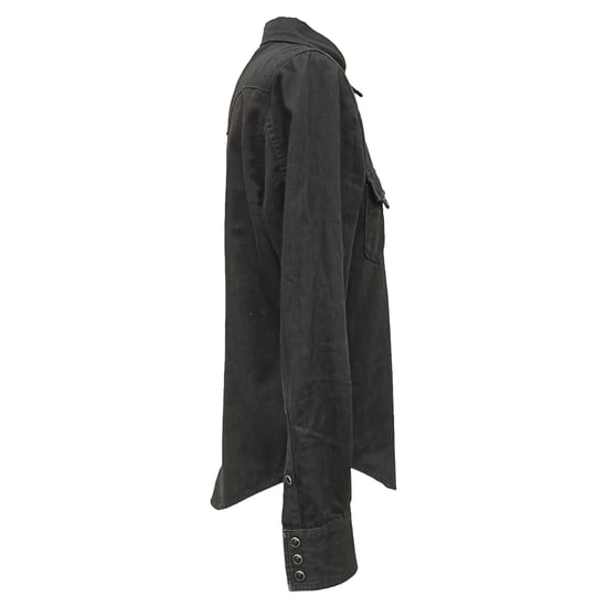 Saint Laurent Button-Down-Hemd aus schwarzer Baumwolle - Image 2