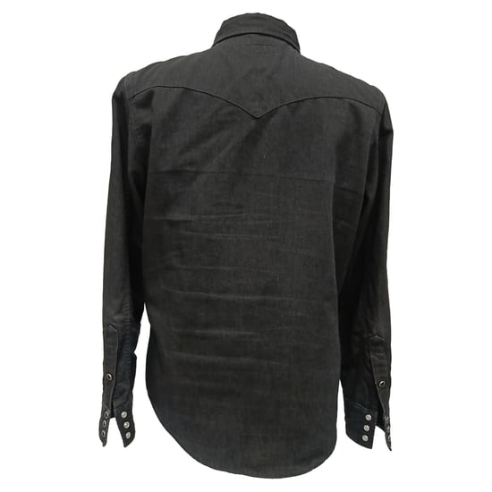 Saint Laurent Button-Down-Hemd aus schwarzer Baumwolle - Image 3