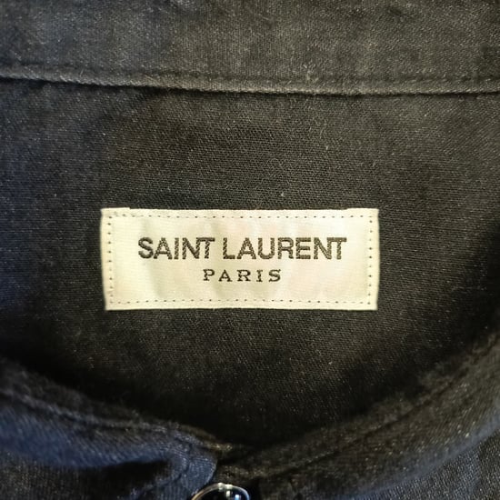Saint Laurent Button-Down-Hemd aus schwarzer Baumwolle - Image 4