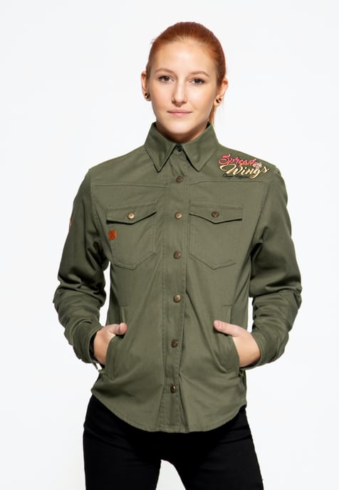 Queen Kerosin Damen Outdoor Funktionshemd Q.K. Adventure Gear - Spread your Wings - Image 2