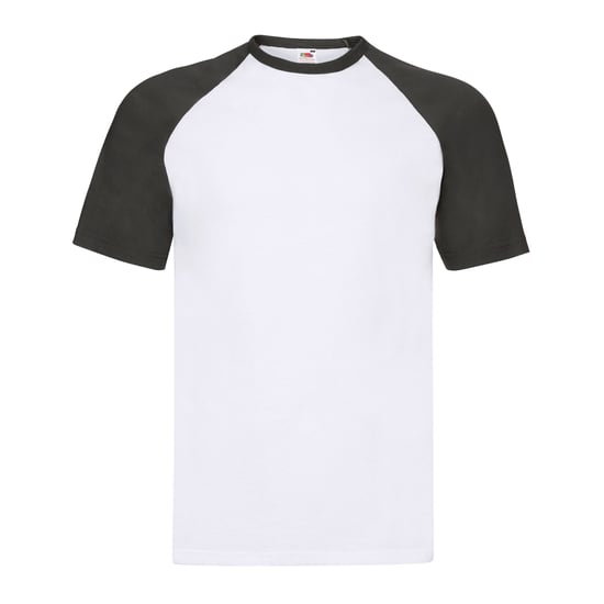 Fruit of the Loom - "Valueweight" T-Shirt für Herren - Baseball (Weiß/Schwarz) - Image 1