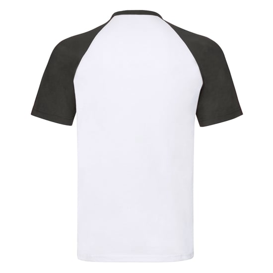 Fruit of the Loom - "Valueweight" T-Shirt für Herren - Baseball (Weiß/Schwarz) - Image 2