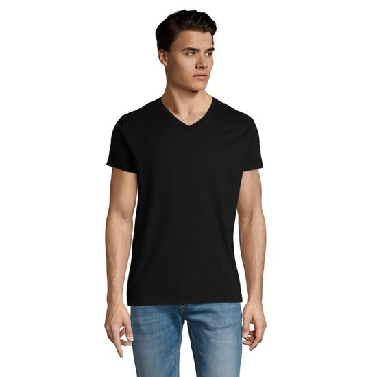 SOLS - "Imperial" T-Shirt V-Ausschnitt für Herren (Schwarz) - Image 1