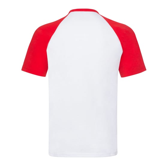 Fruit of the Loom - "Valueweight" T-Shirt für Herren - Baseball (Weiß/Rot) - Image 2