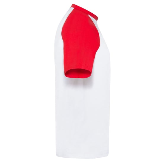 Fruit of the Loom - "Valueweight" T-Shirt für Herren - Baseball (Weiß/Rot) - Image 3