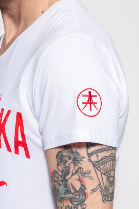 Akito Tanaka Herren T-Shirt mit Frontprint Gladiator Fighters - Image 4