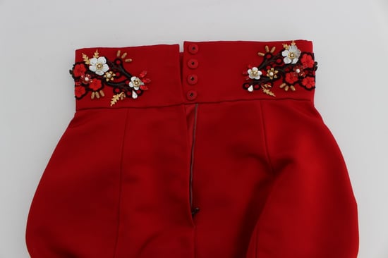 Hochtaillierte Blumenbestickte Shorts - Image 5
