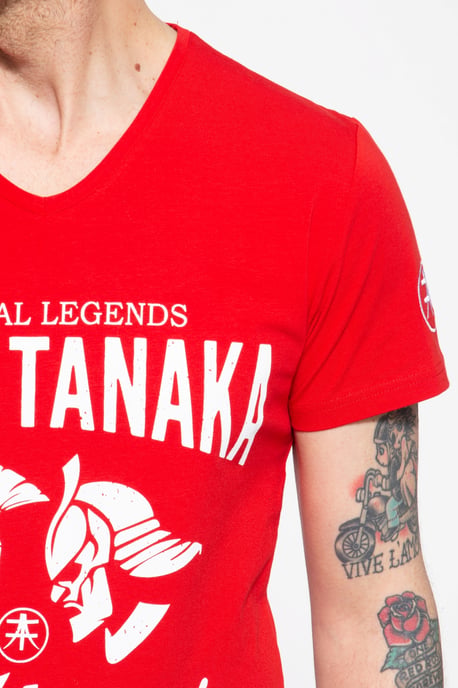 Akito Tanaka Herren T-Shirt mit Frontprint Gladiator Fighters - Image 4