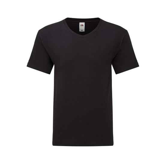 Fruit of the Loom - "Iconic 150" T-Shirt V-Ausschnitt für Herren (Schwarz) - Image 1