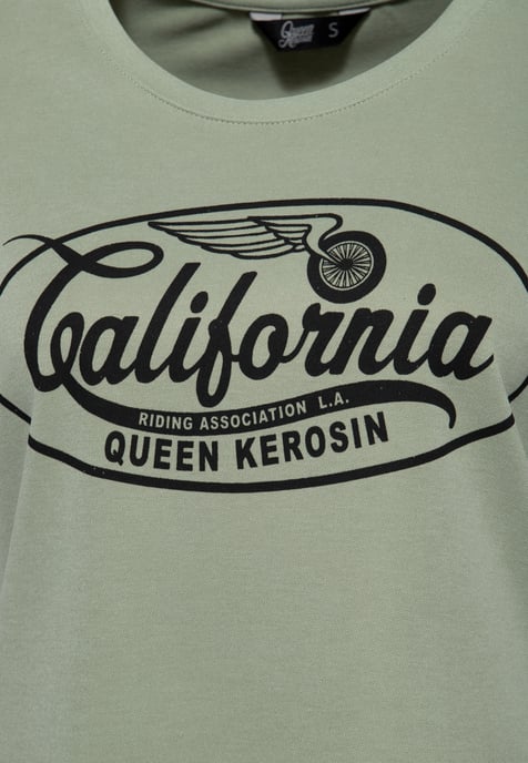 Queen Kerosin Damen T-Shirt California - Image 4