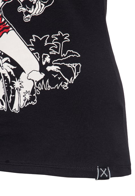 Queen Kerosin Damen QUEEN KEROSIN T-Shirt im Vintage Look Rumble Queen - Image 5