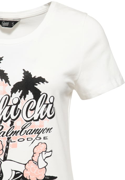 Queen Kerosin Damen T-Shirt Chi Chi Beach Poodle - Image 3