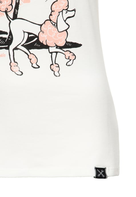 Queen Kerosin Damen T-Shirt Chi Chi Beach Poodle - Image 4